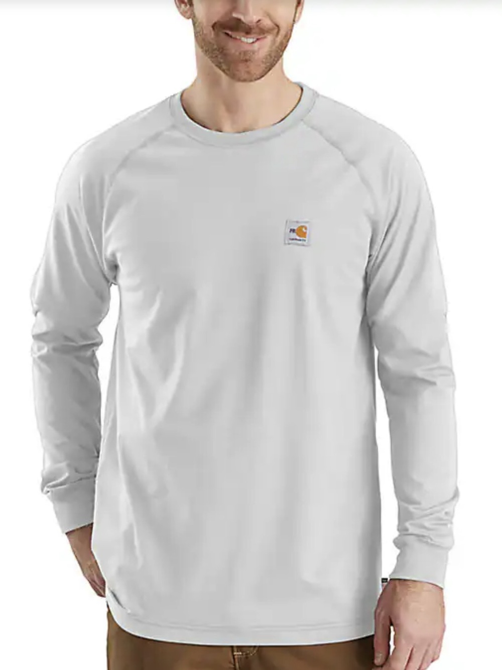 Carhartt Flame Resistant Force Relaxed Fit Long Sleeve Shirt Gray Size XL